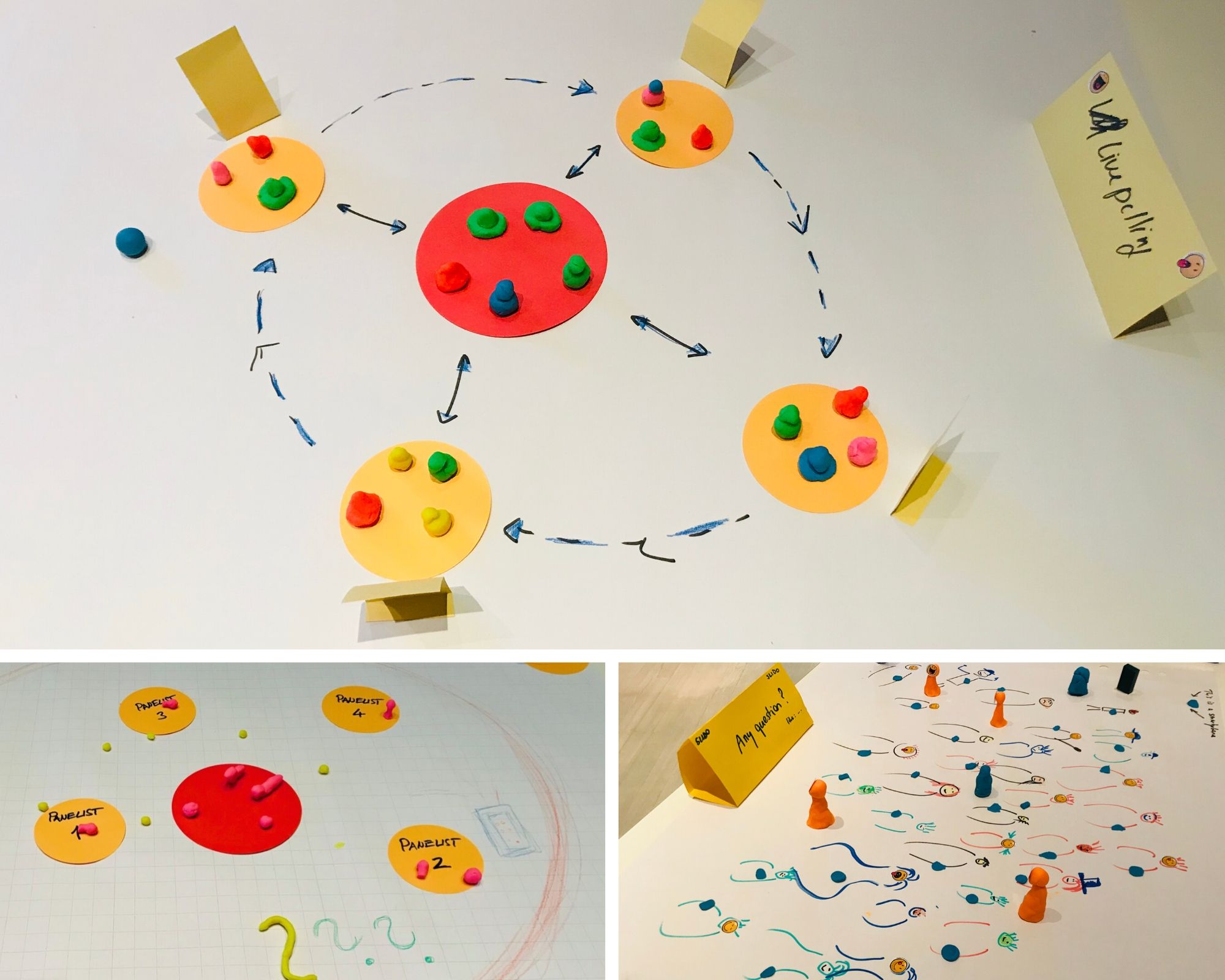 Three twisted options of panels that boost interaction